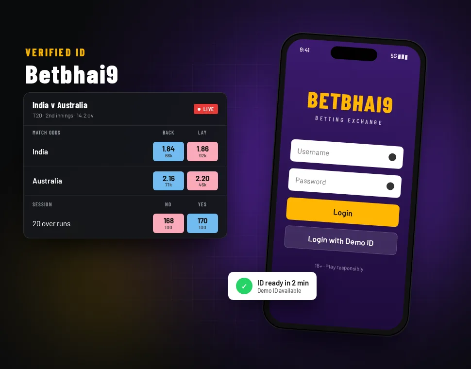 Betbhai9 cricket ID