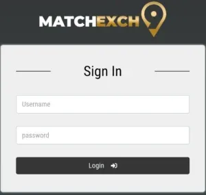 Matchexch9 ID login screen